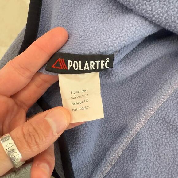 Vintage The North Face Fleece Quarter Zip Pullover Sweatshirt Women's Size Large - Picture 8 of 9